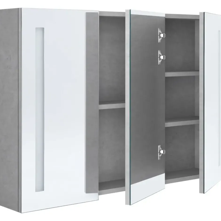 vidaXL - Badkamerkast - Grijs - MDF - 89 x 14 x 62 cm