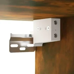 vidaXL - Badkamerkast met spiegel 64x20x67 cm gerookt eikenkleurig