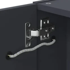 vidaXL - Badkamerkast met spiegel en LED 45x13x52 cm grijs