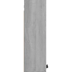 vidaXL - Badkamerkast met spiegel 64x20x67 cm grijs sonoma eikenkleurig