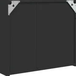 vidaXL - Badkamerkast met spiegel en LED 60x13x52 cm zwart