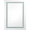 vidaXL Badkamerkast met spiegel LED 50x13x70 cm glanzend zwart