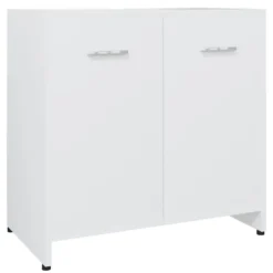 vidaXL - Badkamerkast - Wit - Bewerkt hout