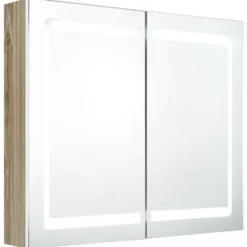 vidaXL - Badkamerkast - Wit - MDF