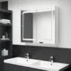 vidaXL - Badkamerkast - Wit - MDF