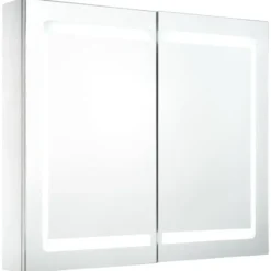 vidaXL - Badkamerkast - Wit - MDF