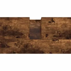 vidaXL - Badkamerkast 65x33x60 cm bewerkt hout gerookt eikenkleurig
