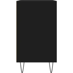 vidaXL - Badkamerkast 80x33x60 cm bewerkt hout zwart