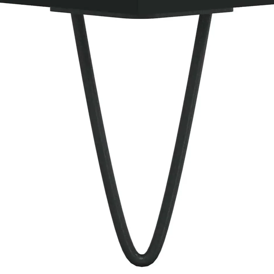 vidaXL - Badkamerkast 80x33x60 cm bewerkt hout zwart