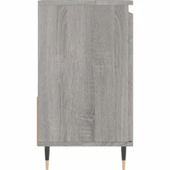 vidaXL - Badkamerkast 65x33x60 cm bewerkt hout grijs sonoma eikenkleurig