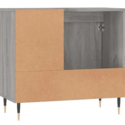 vidaXL - Badkamerkast 65x33x60 cm bewerkt hout grijs sonoma eikenkleurig