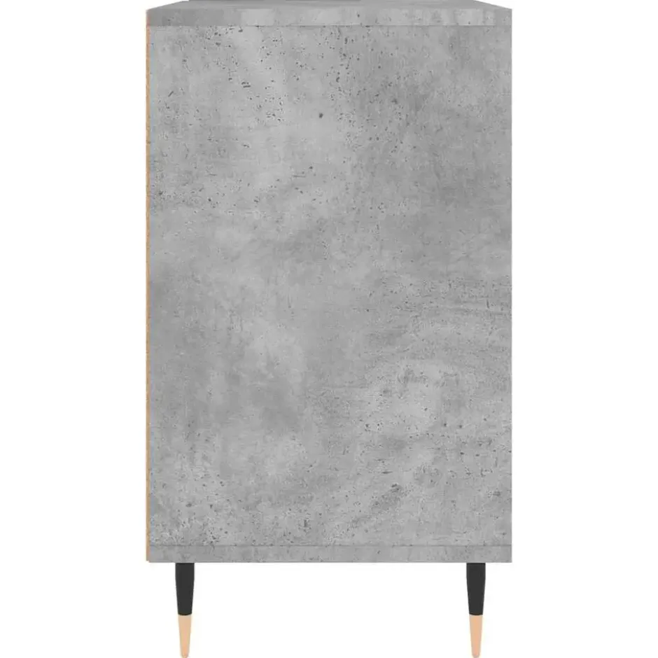 vidaXL - Badkamerkast 80x33x60 cm bewerkt hout betongrijs