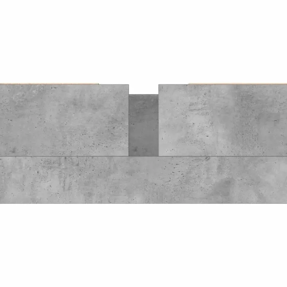 vidaXL - Badkamerkast 80x33x60 cm bewerkt hout betongrijs