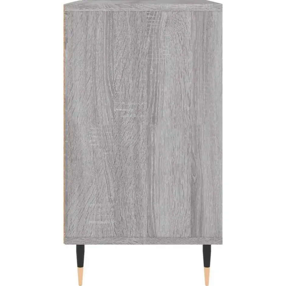 vidaXL - Badkamerkast 80x33x60 cm bewerkt hout grijs sonoma eikenkleurig