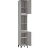 vidaXL - Badkamerkast 30x30x190 cm bewerkt hout grijs sonoma eikenkleur