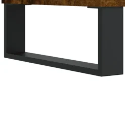 vidaXL - Badkamerkast 30x30x100 cm bewerkt hout gerookt eikenkleurig