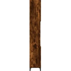 vidaXL - Badkamerkast 30x30x190 cm bewerkt hout gerookt eikenkleurig