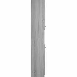 vidaXL - Badkamerkast 32x34x188,5 cm bewerkt hout grijs sonoma eiken