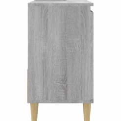 vidaXL - Badkamerkast 65x33x60 cm grijs sonoma eikenkleurig bewerkt hout