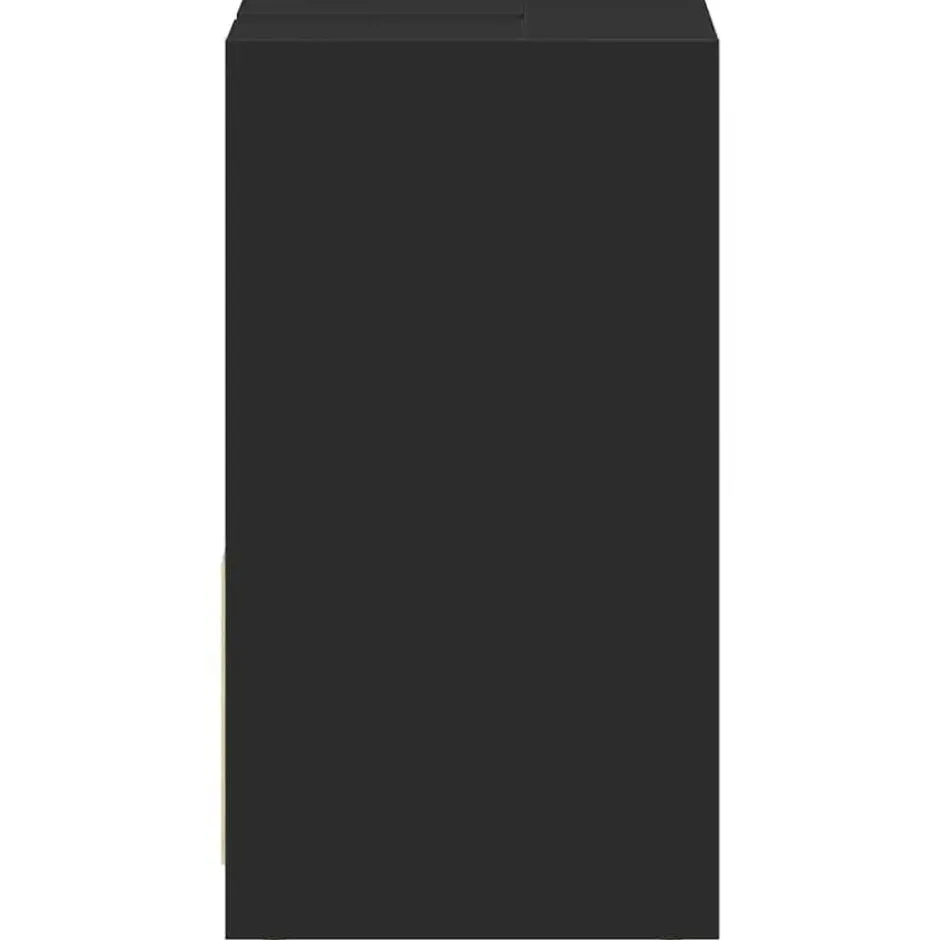 VIDAXL Badkamerkast 60x33x61 cm spaanplaat zwart