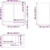 VIDAXL Badkamerkast 60x33x61 cm spaanplaat wit