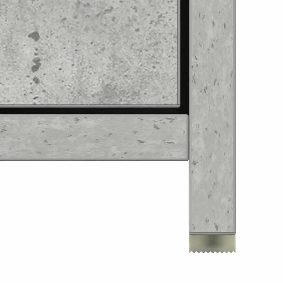 VIDAXL Badkamerkast 30x30x183,5 cm spaanplaat betongrijs