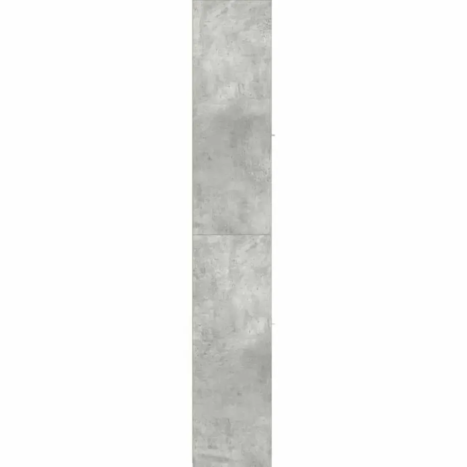 VIDAXL Badkamerkast 30x30x183,5 cm spaanplaat betongrijs