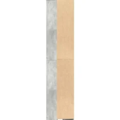 VIDAXL Badkamerkast 30x30x183,5 cm spaanplaat betongrijs