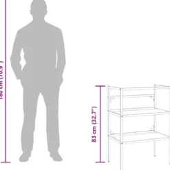 vidaXL - Badkamermeubelframe - Zwart - IJzer