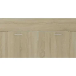 vidaXL - Badkamermeubelset - Bruin - Bewerkt hout