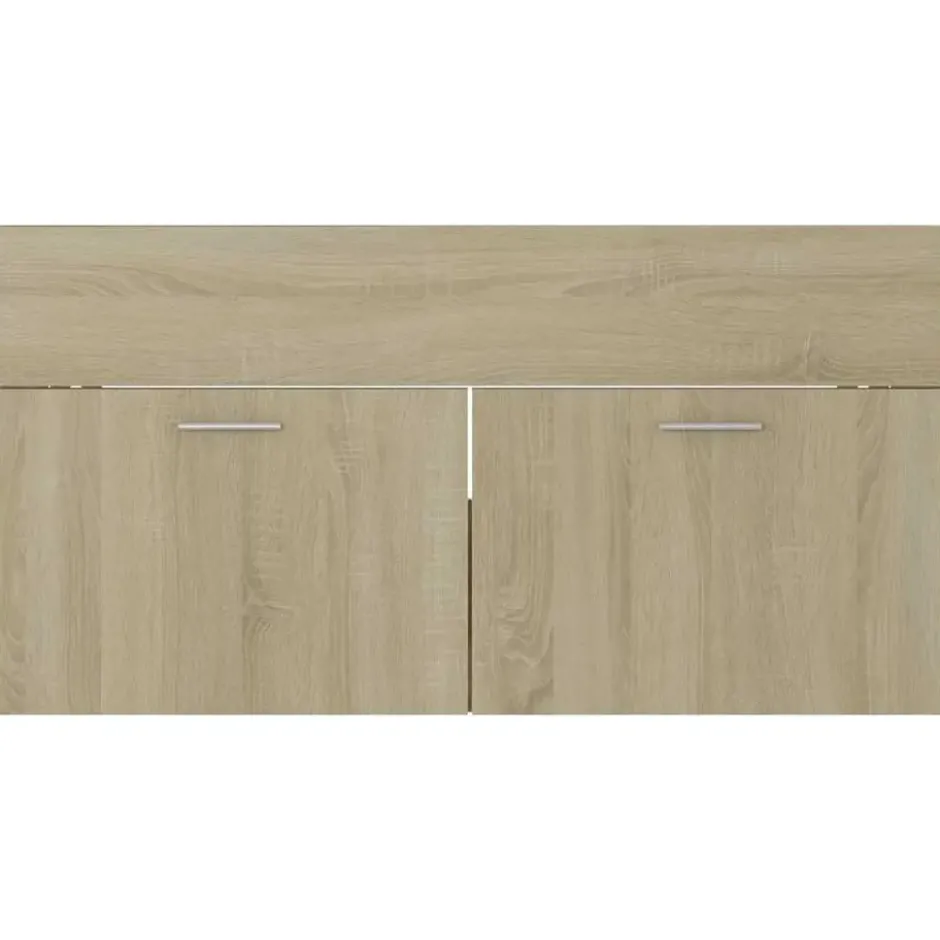 vidaXL - Badkamermeubelset - Bruin - Bewerkt hout