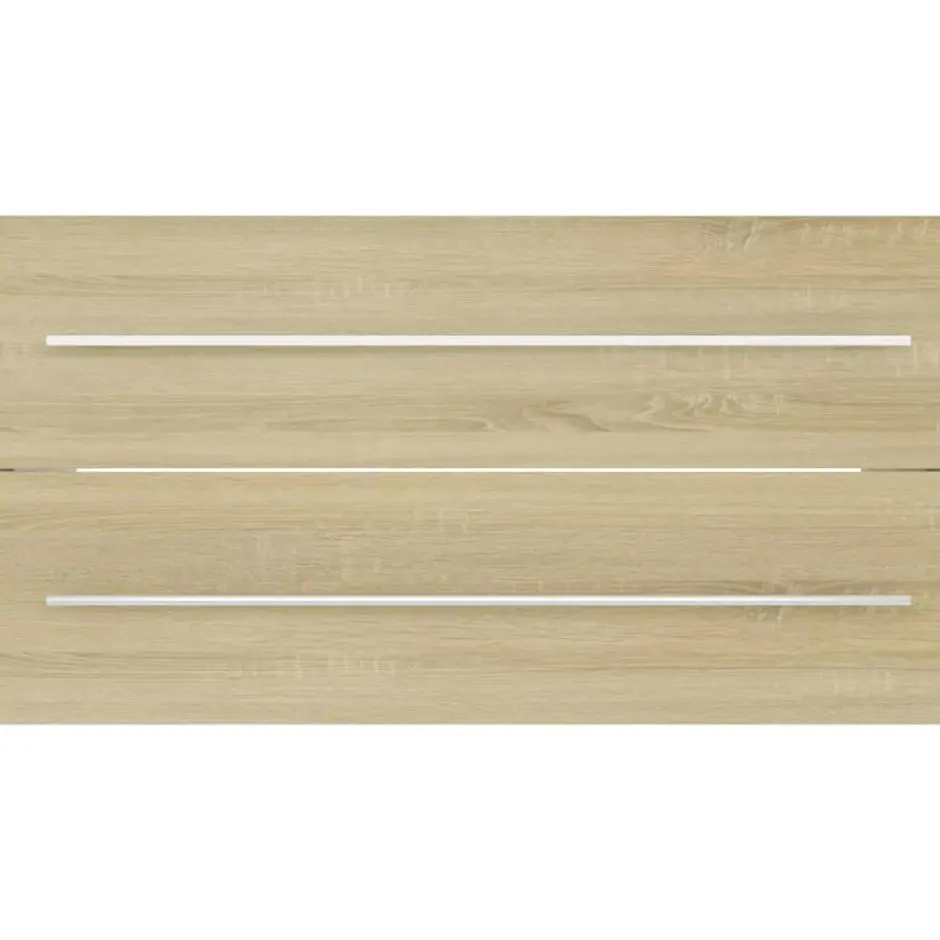 vidaXL - Badkamermeubelset - Bruin - Bewerkt hout