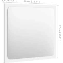 vidaXL - Badkamermeubelset - Wit - Bewerkt hout - 41 x 38.5 x 46 cm
