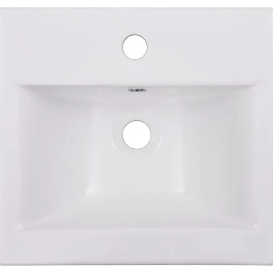vidaXL - Badkamermeubelset - Wit - Bewerkt hout - 41 x 38.5 x 46 cm