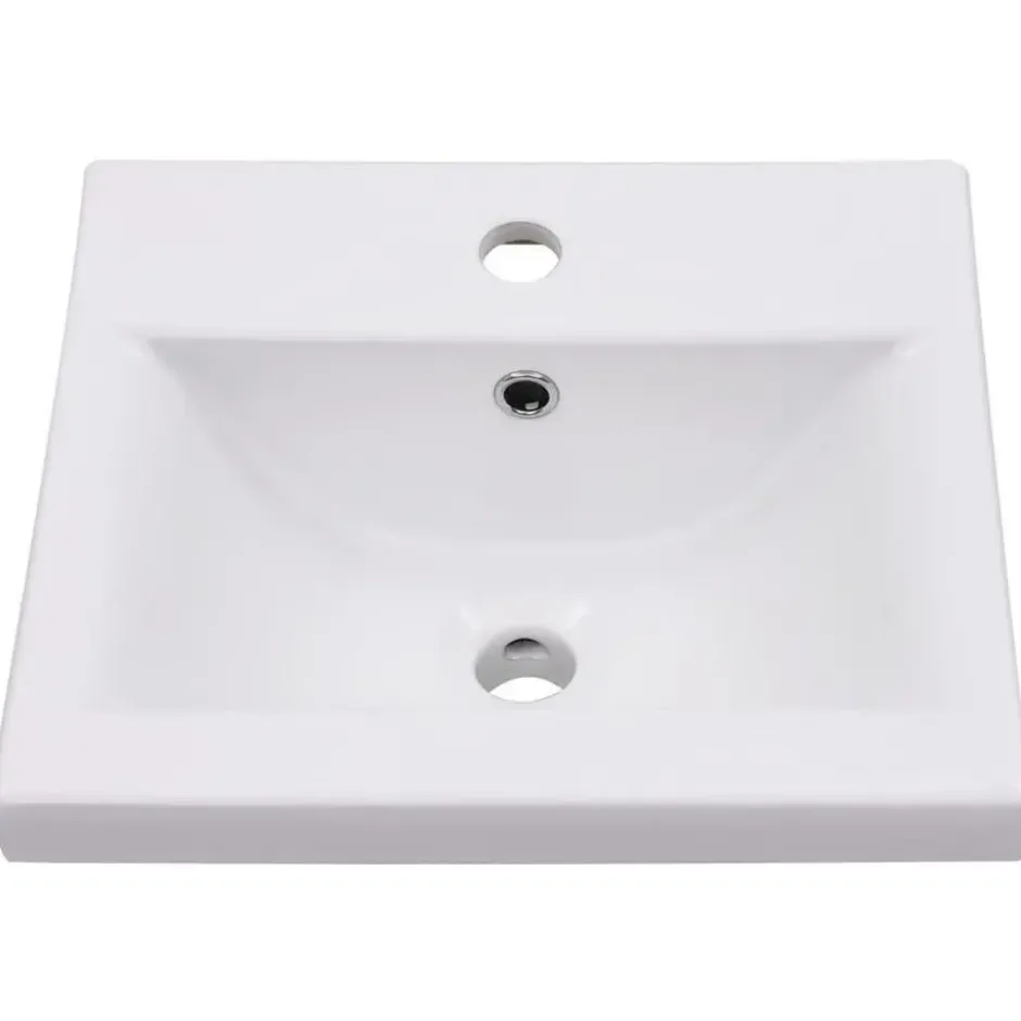 vidaXL - Badkamermeubelset - Wit - Bewerkt hout - 41 x 38.5 x 46 cm