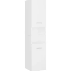 vidaXL - Badkamermeubelset - Wit - Bewerkt hout - 41 x 38.5 x 46 cm
