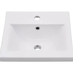 vidaXL - Badkamermeubelset - Wit - Bewerkt hout - 41 x 38.5 x 46 cm