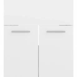 vidaXL - Badkamermeubelset - Wit - Bewerkt hout - 41 x 38.5 x 46 cm