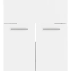 vidaXL - Badkamermeubelset - Wit - Bewerkt hout - 41 x 38.5 x 46 cm