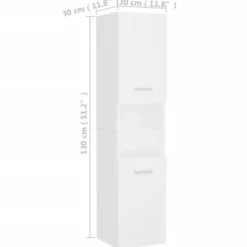 vidaXL - Badkamermeubelset - Wit - Bewerkt hout - 41 x 38.5 x 46 cm