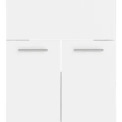 vidaXL - Badkamermeubelset - Wit - Bewerkt hout - 41 x 38.5 x 46 cm