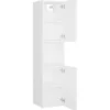 vidaXL - Badkamermeubelset - Wit - Bewerkt hout - 41 x 38.5 x 46 cm