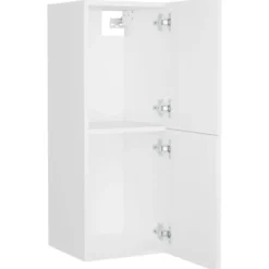 vidaXL - Badkamermeubelset - Wit - Bewerkt hout - 41 x 38.5 x 46 cm