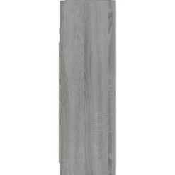 vidaXL - Badkamerspiegelkast 62,5x20,5x64 cm bewerkt hout grijs sonoma