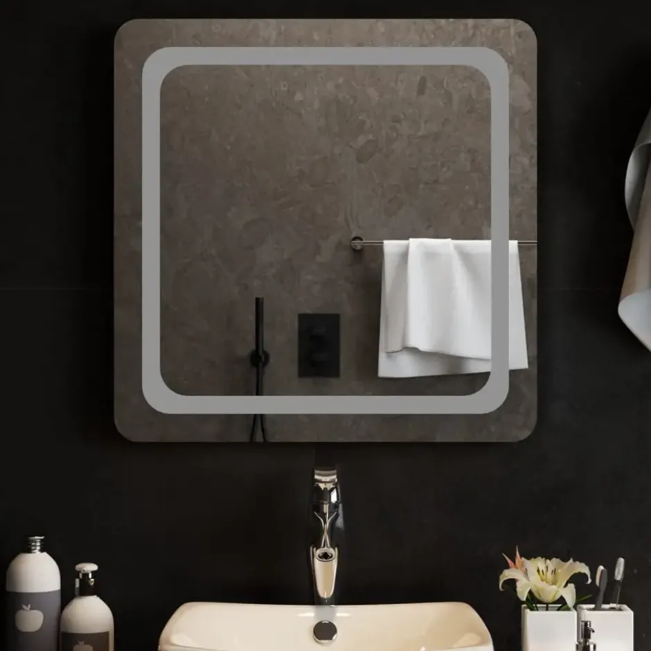 vidaXL Badkamerspiegel LED 60x60 cm