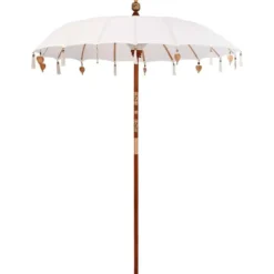 vidaXL - Balinese Parasol - Crème - Katoen