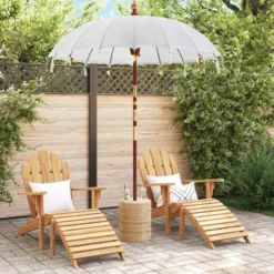 vidaXL - Balinese Parasol - Crème - Katoen