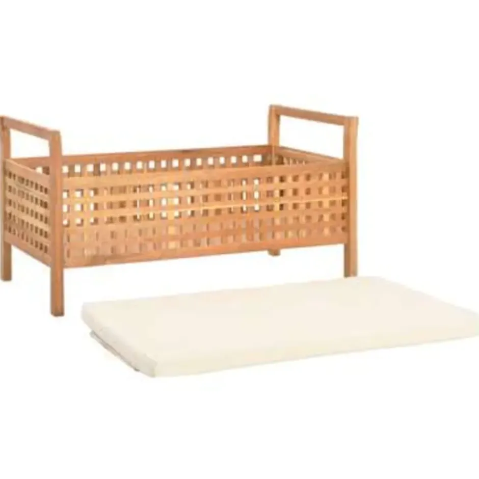 vidaXL - Bank - Bruin - Hout - 93 x 49 x 49 cm