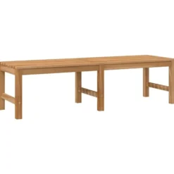vidaXL - Bank - Bruin - Teakhout - 150 x 40 x 45 cm