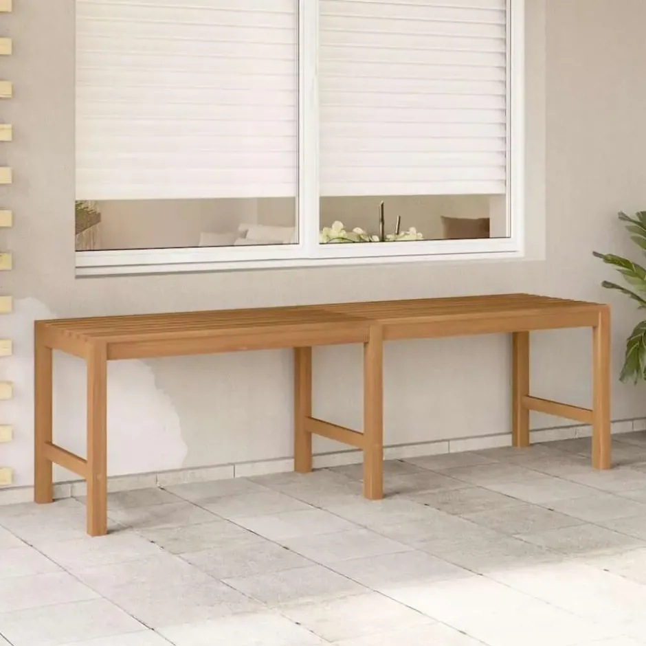 vidaXL - Bank - Bruin - Teakhout - 150 x 40 x 45 cm